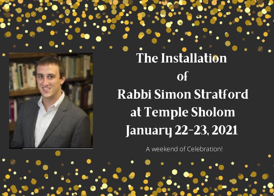 RABBI SIMON STRATFORD INSTALLATION